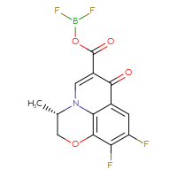 Chemical structure of difluoroboranyl (2S)-6,7-difluoro-2-methyl-10-oxo-4-oxa-1-azatricyclo[7.3.1.0⁵,¹³]trideca-5(13),6,8,11-tetraene-11-carboxylate - CSSB06741677282