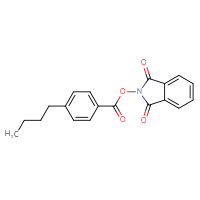 Chemical structure of 1,3-dioxo-2,3-dihydro-1H-isoindol-2-yl 4-butylbenzoate - CSSB00133014304