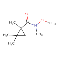 Chemical structure of N-methoxy-N,1,2,2-tetramethylcyclopropane-1-carboxamide - CSSB00024030574