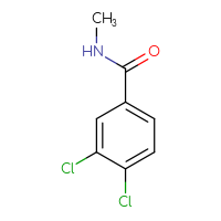 Chemical structure of 3,4-dichloro-N-methylbenzamide - CSSB00000159832