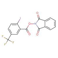 Chemical structure of 1,3-dioxo-2,3-dihydro-1H-isoindol-2-yl 2-iodo-5-(trifluoromethyl)benzoate - CSSB06812185920