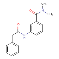 Chemical structure of N,N-dimethyl-3-(2-phenylacetamido)benzamide - CSSB00046945109