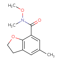 Chemical structure of N-methoxy-N,5-dimethyl-2,3-dihydro-1-benzofuran-7-carboxamide - CSSB01148880092