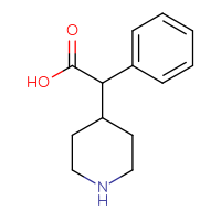 Chemical structure of 2-phenyl-2-(piperidin-4-yl)acetic acid - CSSB00010113650