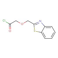 Chemical structure of 2-[(1,3-benzothiazol-2-yl)methoxy]acetyl chloride - CSSB00010778614