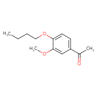 Chemical structure of 1-(4-butoxy-3-methoxyphenyl)ethan-1-one - CSSB00000230663