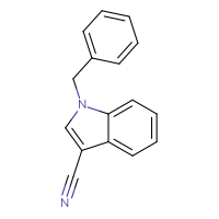 Chemical structure of 1-benzyl-1H-indole-3-carbonitrile - CSSB00000015715