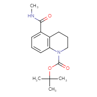 Chemical structure of tert-butyl 5-(methylcarbamoyl)-1,2,3,4-tetrahydroquinoline-1-carboxylate - CSSB02050532045