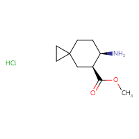 Chemical structure of methyl (5S,6R)-6-aminospiro[2.5]octane-5-carboxylate hydrochloride - CSSB20621799274