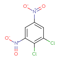 Chemical structure of 1,2-dichloro-3,5-dinitrobenzene - CSSB00010871164