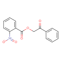 Chemical structure of 2-oxo-2-phenylethyl 2-nitrobenzoate - CSSB00046114899