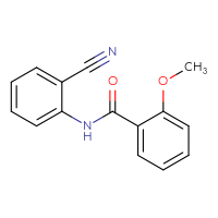 Chemical structure of N-(2-cyanophenyl)-2-methoxybenzamide - CSSB00020585757
