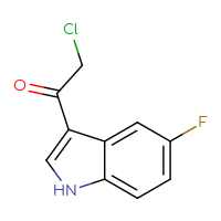 Chemical structure of 2-chloro-1-(5-fluoro-1H-indol-3-yl)ethan-1-one - CSSB00011935338