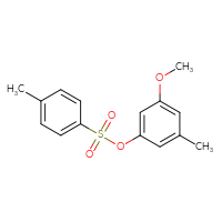 Chemical structure of 3-methoxy-5-methylphenyl 4-methylbenzene-1-sulfonate - CSSB20461919721