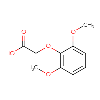 Chemical structure of 2-(2,6-dimethoxyphenoxy)acetic acid - CSSB00011194241