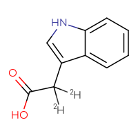 Chemical structure of 2-(1H-indol-3-yl)(²H₂)acetic acid - CSSB00015244652
