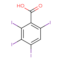 Chemical structure of 2,3,4,6-tetraiodobenzoic acid - CSSB00102586059