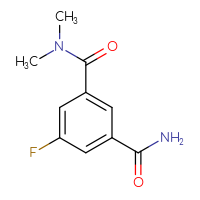 Chemical structure of 5-fluoro-N1,N1-dimethylbenzene-1,3-dicarboxamide - CSSB01432920535