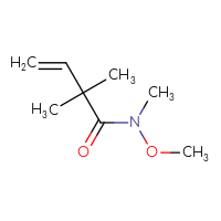 Chemical structure of N-methoxy-N,2,2-trimethylbut-3-enamide - CSSB00009829482