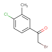 Chemical structure of 2-bromo-1-(4-chloro-3-methylphenyl)ethan-1-one - CSSB00011216723
