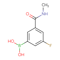 Chemical structure of [3-fluoro-5-(methylcarbamoyl)phenyl]boronic acid - CSSB00000049413