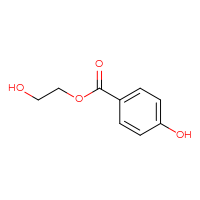 Chemical structure of 2-hydroxyethyl 4-hydroxybenzoate - CSSB00000031026