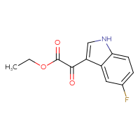 Chemical structure of ethyl 2-(5-fluoro-1H-indol-3-yl)-2-oxoacetate - CSSB00005794443