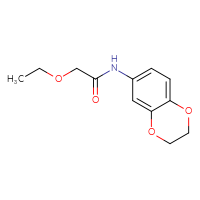 Chemical structure of N-(2,3-dihydro-1,4-benzodioxin-6-yl)-2-ethoxyacetamide - CSSB00000483534