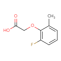 Chemical structure of 2-(2-fluoro-6-methylphenoxy)acetic acid - CSSB00102975953