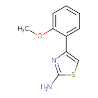 Chemical structure of 4-(2-methoxyphenyl)-1,3-thiazol-2-amine - CSSB00000168847