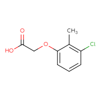 Chemical structure of 2-(3-chloro-2-methylphenoxy)acetic acid - CSSB00000142808