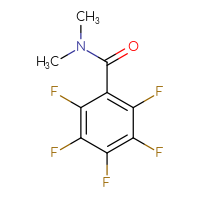 Chemical structure of 2,3,4,5,6-pentafluoro-N,N-dimethylbenzamide - CSSB00000292641