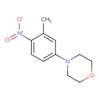 Chemical structure of 4-(3-methyl-4-nitrophenyl)morpholine - CSSB00005472070