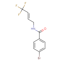 Chemical structure of 4-bromo-N-[(2E)-4,4,4-trifluorobut-2-en-1-yl]benzamide - CSSB06641352928
