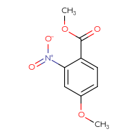 Chemical structure of methyl 4-methoxy-2-nitrobenzoate - CSSB00010169920