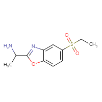 Chemical structure of 1-[5-(ethanesulfonyl)-1,3-benzoxazol-2-yl]ethan-1-amine - CSSB00103163942