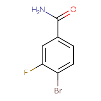 Chemical structure of 4-bromo-3-fluorobenzamide - CSSB00000686215