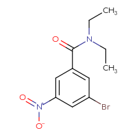 Chemical structure of 3-bromo-N,N-diethyl-5-nitrobenzamide - CSSB00003676822