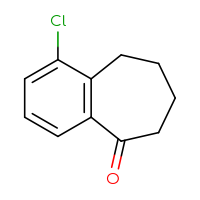 Chemical structure of 1-chloro-6,7,8,9-tetrahydro-5H-benzo[7]annulen-5-one - CSSB00000091633