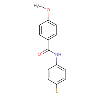 Chemical structure of N-(4-fluorophenyl)-4-methoxybenzamide - CSSB00046160308