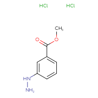 Chemical structure of methyl 3-hydrazinylbenzoate dihydrochloride - CSSB00020652973