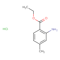 Chemical structure of ethyl 2-amino-4-methylbenzoate hydrochloride - CSSB20963517657