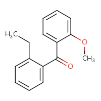 Chemical structure of (2-ethylphenyl)(2-methoxyphenyl)methanone - CSSB00001316473