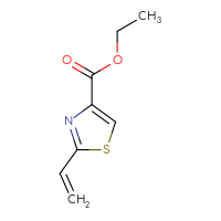 Chemical structure of ethyl 2-ethenyl-1,3-thiazole-4-carboxylate - CSSB00009826687