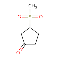 Chemical structure of 3-methanesulfonylcyclopentan-1-one - CSSB00012138377