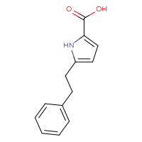 Chemical structure of 5-(2-phenylethyl)-1H-pyrrole-2-carboxylic acid - CSSB00010438571