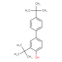 Chemical structure of 3,4'-di-tert-butyl-[1,1'-biphenyl]-4-ol - CSSB06583405570
