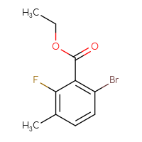 Chemical structure of ethyl 6-bromo-2-fluoro-3-methylbenzoate - CSSB00015335351