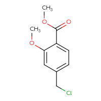 Chemical structure of methyl 4-(chloromethyl)-2-methoxybenzoate - CSSB00010125494