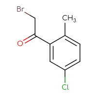 Chemical structure of 2-bromo-1-(5-chloro-2-methylphenyl)ethan-1-one - CSSB00012770975